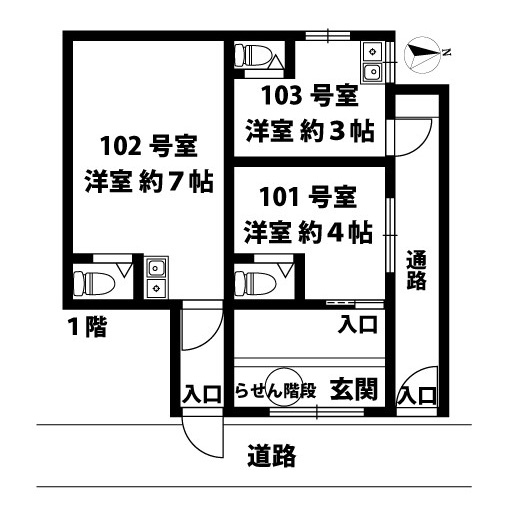 品川物件間取図1